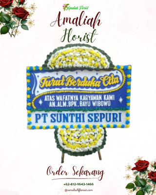 Papan Bunga Duka di Sukajawa