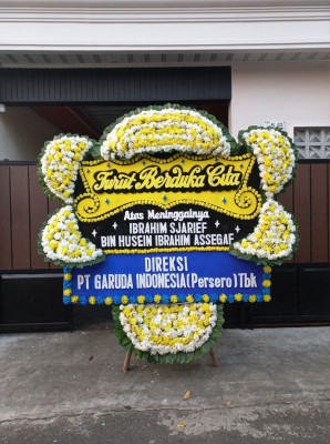 Papan Bunga Duka di Sukajawa