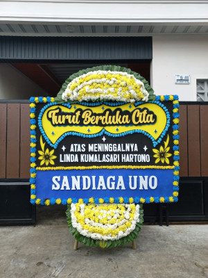 Papan Bunga Duka di Sukajawa